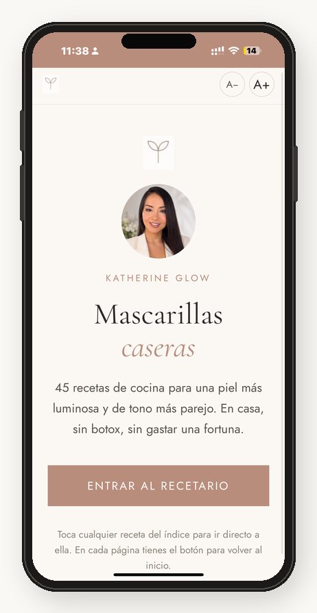 El recetario en el celular